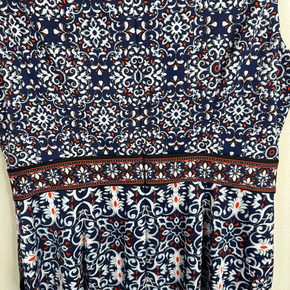 Maggie London Womens Dress Size 8‎ Shift Print Business Work Wear Lined - Picture 6 of 7